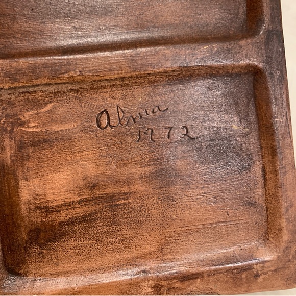 Vintage Ceramic Wall Mount 1972 Gold Eagle Pocket Mailbox Gold Eagle - Picture 2 of 15